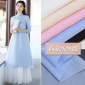 廠家熱賣 全滌歐根紗歐美時(shí)裝中國(guó)漢服婚禮連衣裙旗袍面料